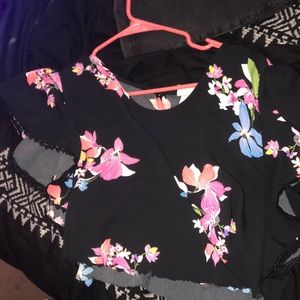 Flower crop top